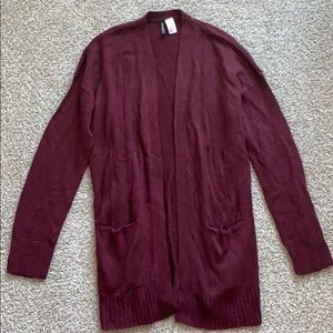 Burgundy Cardigan